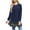 Navy, variant on Inleife Blouses for Women 2025 Fashion Women's Casual Solid Splice Cell Comfortable Long Sleeve Round Neck Blouse Top