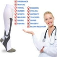 thumbnail image 3 of FNNMNNR Compression Socks for Men Women 20-30 mmHg Medical Compression Socks for Sports Nurses Athletic Socks, 3 of 7