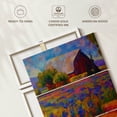 thumbnail image 6 of Elephant Stock Rural Iris Field I Wall Art - Vertical Multi Panel Canvas - Living Room Wall Decor - Nature Multi Panel - Orange And Blue Decor By Marion Rose - 36" x 57", 6 of 8