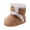 Brown, variant on AVAIL Toddler Baby Boys Girls Booties Soft Non-Slip Sole Newborn First Walkers Winter Infant Shose
