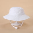 thumbnail image 3 of Kids Sun Hat Baby Wide Brim Hat Summer Beach Bucket Hat Infant Foldable Fishing Hat Adjustable Toddler Hat, 3 of 7