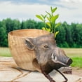 thumbnail image 6 of Hand Carved Wooden Mug ,Animals Head Image Cup, Large-Capacity Rubber Wooden Water Coffee Cup Water Cup Custom Wooden Cup, Outdoor Camping ( Color : Wild Boar ), 6 of 15