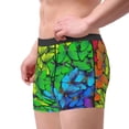 thumbnail image 2 of Pofeuu Rainbow Butterflies Print Men’s Boxer Briefs, Moisture-Wicking Underwear, Regular,Trunk-Small, 2 of 5