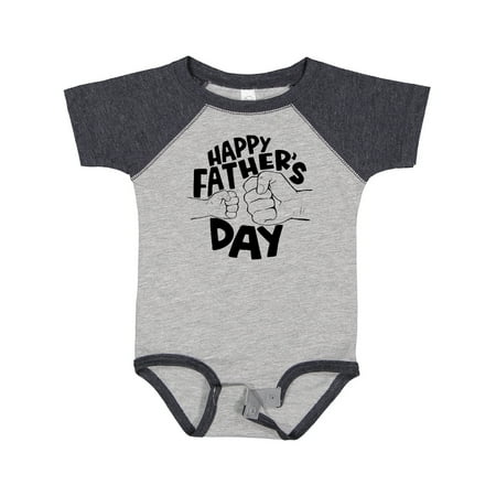 

Inktastic Happy Father s Day Parent-Child Fist Bump Gift Baby Boy or Baby Girl Bodysuit