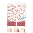 thumbnail image 2 of Hudson Baby Girls Cotton Flannel Receiving Blankets, Sunshine And Rainbows, One Size, 2 of 6