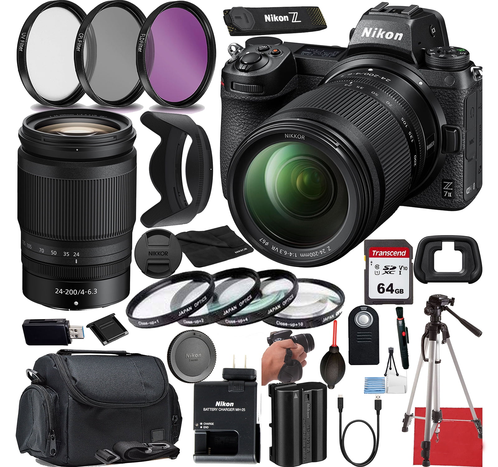 Nikon Z7 II Mirrorless Digital Camera with NIKKOR Z 24200mm Lens Kit