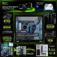 thumbnail image 3 of PC Gamer Completa DXT GAMING NVIDIA GeForce RTX 5070 Ti Intel Core i9 14900KF 32GB DDR5 SSD 1TB Monitor Curvo 34 180Hz Sistema Liquido WIFI Silver para gaming competitivo y streaming, 3 of 6