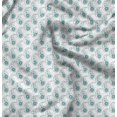 thumbnail image 1 of Soimoi Tissu Popeline de Coton Vert Imprimé Cachemire 1 Yard 42 Pouces de Large, 1 of 1