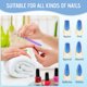 thumbnail image 5 of Limas de uñas de acero inoxidable Lima de uñas de metal con estuche de cuero, limas de uñas de doble cara con mango antideslizante, herramienta de manicura y pedicura para uñas de los pies, finas y, 5 of 5