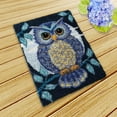 thumbnail image 6 of Owl Latch Hook Kit DIY Crochet Yarn Kits Handmade Carpet Making Kit, 6 of 8