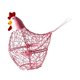 thumbnail image 3 of Organizador de almacenamiento de alimentos para hueveras, multiusos, rústico, compacto, para encimera, con forma de pollo rosa, 3 of 9