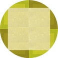 thumbnail image 1 of Ahgly Company Tapis Rond Lavable en Machine Intérieur Transitionnel Marron, 8 Pieds Rond, 1 of 7