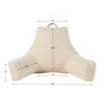 thumbnail image 3 of Jumbo Cream Polyester Bed Rest Pillow, 3 of 6