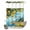 SummerQS5303, variant on No Hook Shower Curtain with Built-in Rings - Yellow White Washable Waterproof Fabric Bathroom Curtains for Hotel,Rentals, 60 X 72 Inch Long , Abstract Modern Brush Strokes