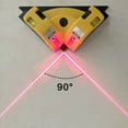 thumbnail image 4 of Right Angle 90 Degree Laser Level Laser Measurement Professional Laser Level Meter Construction Tool for Tile Work Woodworking，Red, 4 of 6