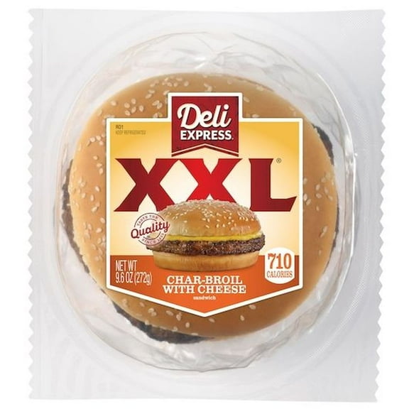 Deli Express XX Large Charbroiled with Cheese Sandwich -- 6 per case