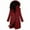 Red, variant on Winter Coats for Women Puffer Jacket Womens Winter Fashion Woman Lengthened And Thickened Medium Length Down Cotton Jacket