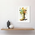 thumbnail image 2 of Wildflower Bouquet in a High Heel Floral Boot Art Print Framed Poster Wall Decor 12x16 inch, 2 of 5