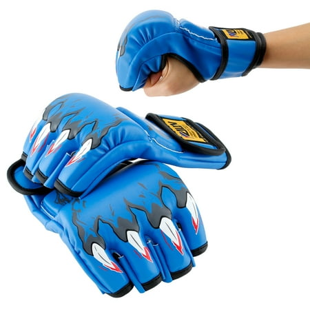 New MMA Grappling Boxing Fight Punch Ultimate Mitts PU Leather Gloves
