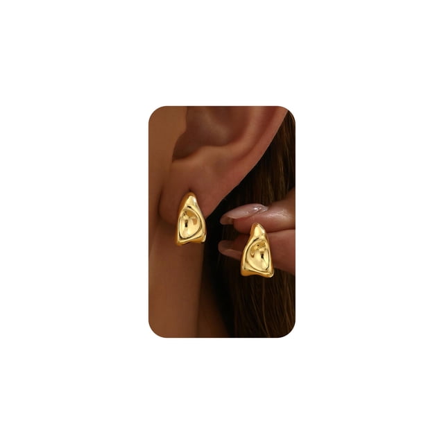 Pendientes Sailimue de Nudo con Baño de Oro 14K para Mujer