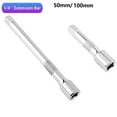 thumbnail image 1 of Chendee 2Pcs /4 Inch Chromed Steel Extension Bar Ratchet Socket Wrench Adapter 50/100Mm, 1 of 8