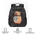 thumbnail image 6 of Uorisanigo Kids Backpack for Elementary School, Lightweight Casual Rucksack for Boys 6-9, Large Capacity Daypack with Adjustable Straps for Camping Black Science Capybara, 6 of 7