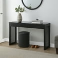 thumbnail image 3 of Northfield Weave Hall Console Table/Desk in Black Wood Finish, 3 of 6