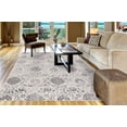 thumbnail image 3 of Concord Global 45627 7 ft. 10 in. x 10 ft. 6 in. Lara Soft Damask - Ivory, 3 of 4