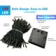 thumbnail image 5 of Cadena de luces solares OZS, 2 unidades, 240 LED, 29 m, impermeables para exteriores, 5 of 9