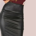 thumbnail image 7 of Felirenzacia Women's Faux Leather Bodycon Midi Skirt, Knee Length Pencil Skirt, Sexy Work Club Wear, 7 of 7