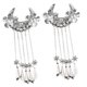 thumbnail image 1 of Horquillas Chinas Vintage Flor Clips de Cabello con Borla Diseño Elegante de Aleación para Mujeres Adecuadas para Cosplay Fiesta, 1 of 8