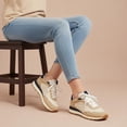 thumbnail image 6 of Cushionaire Kicks Fashion Sneakers for Women - Lightweight Non-Slip Lace Up Spring Shoes with Memory Foam Insole and Tread Outsole, 6 of 23