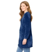 Woman Within Plus Size Crewneck Chenille Sweater