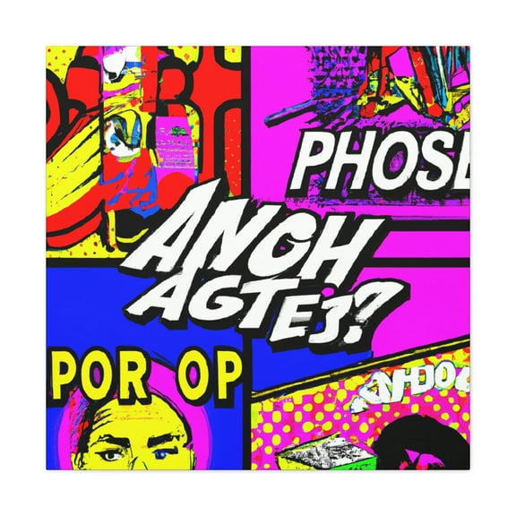 Vibrant Retro Reflection - Canvas