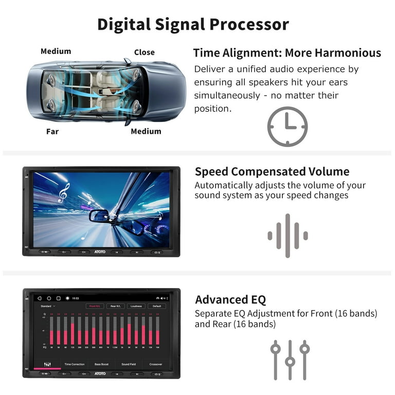 ATOTO S8MS 7inch Touchscreen Car Stereo with Navigation, Bluetooth