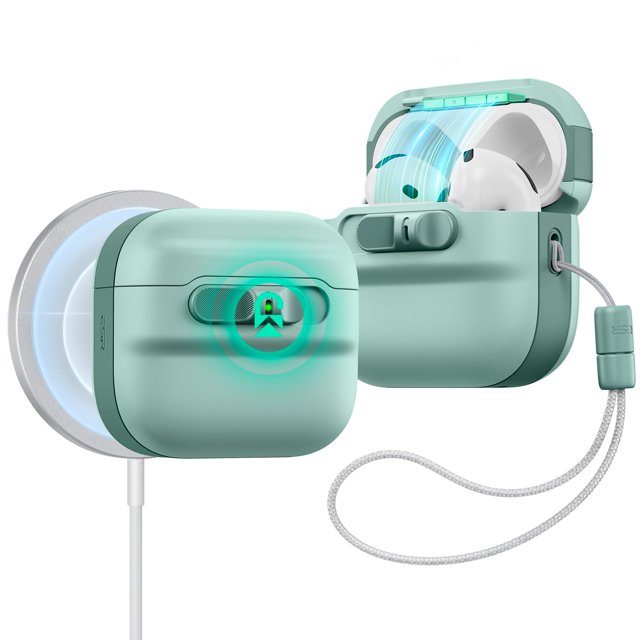 Funda ESR para AirPods 4 compatible con AirPods 4 Gen 2024, color verde