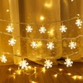 thumbnail image 4 of Guirnalda de luces LED navideñas de 6 m, cortina de luces de hadas, copos de nieve, guirnalda de luces, decoración para el hogar, lámpara de adorno de Año Nuevo, 4 of 5