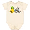 thumbnail image 3 of Inktastic I Love My Auntie with Pineapple Boys Baby Bodysuit, 3 of 5