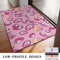 thumbnail image 3 of Strawberry Plants Fruit Dessert Milk Pink Pattern Door Rugs,Washable Non Slip Door Mats Indoor,Decorative Door Mats,Entry Mat Indoor for Entrance,Bedroom,Kitchen,Bathroom,20"x32", 3 of 6