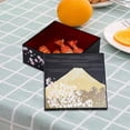 thumbnail image 3 of Siruishop Japanese Sushi Tray Lunch Box Japanese Bento Box for Adults Restaurant Home 12.5cmx12.5cmx6.5cm, 3 of 4