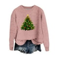 thumbnail image 2 of Christmas Sweaters Sweater Women Round Neck Long Sleeve Christmas Sweater with Loose and Comfortable Fit for Holiday Cheer, 2 of 4