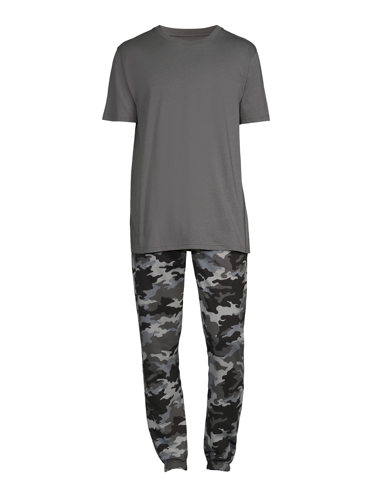 Hanes Men’s Ultrasoft T-Shirt and Jogger French Terry Pajama Set, 2-Piece, Sizes S-5XL