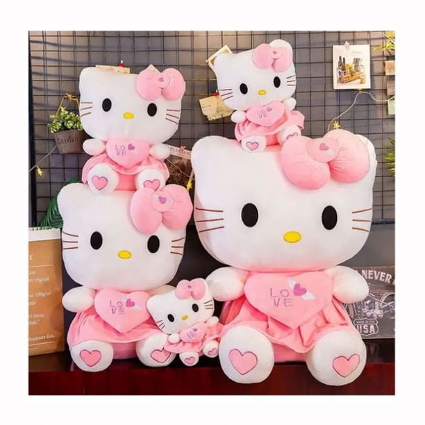 Venta al por mayor 25/30/40/55/70 cm cómodas muñecas de peluche Kt Cat Dolls Cat lindos juguetes de peluche Super lindo Hello Kitty juguetes de peluche bolsa OPP