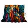 thumbnail image 2 of Vibrant Mandala Eagle Autumnal autumn celebration, Festive autumn celebration Scene, Warm Flannel Blanket for Living Room and Reading Nook, Art Lovers autumn celebration Gift, Festive Home Decor, 2 of 9
