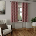thumbnail image 2 of Ambesonne Grommet Curtain, , 50"x108", Vermilion Seafoam and Ivory, 2 of 5