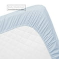 thumbnail image 2 of 3 Piece Toddler Bed Sheet Set - Silky Soft Solid Microfiber Crib Sheets, Hypoallergenic, Cool & Breathable - Includes Fitted Sheet 28"x52", Flat Sheet 45"x60" and 14”x19” Pillowcase - Ice Blue, 2 of 3