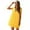 Yellow, variant on Summer Dresses for Women V Neck Short Sleeve Casual Beach Dress Flowy Ruffle Hem Mini Summer Dresses