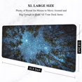 thumbnail image 2 of Desk Pad, XL Extended Large Gaming Mouse Pad 31.5 x 11.8 Inch, Waterproof Mousepad with Stitched Edges, Non-Slip Computer Keyboard Laptop Mat for Women Men Office Work, Silent Night Sky, 2 of 6