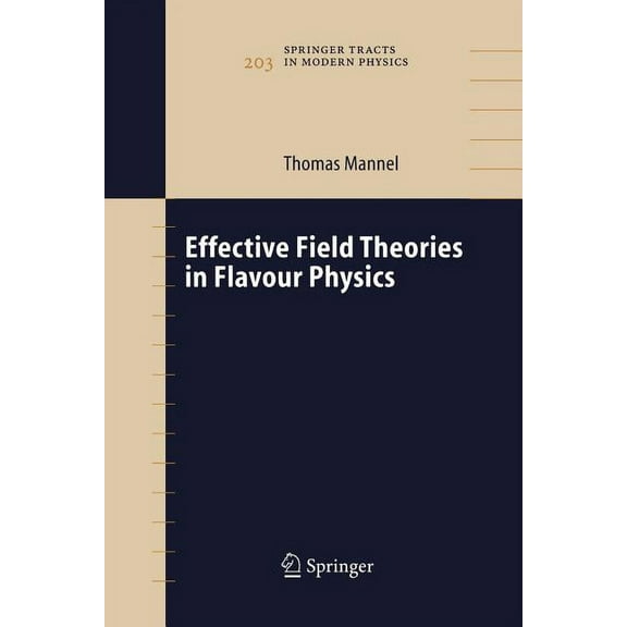 Springer Tracts in Modern Physics Effective Field Theories in Flavour Physics, Book 203, (Paperback)