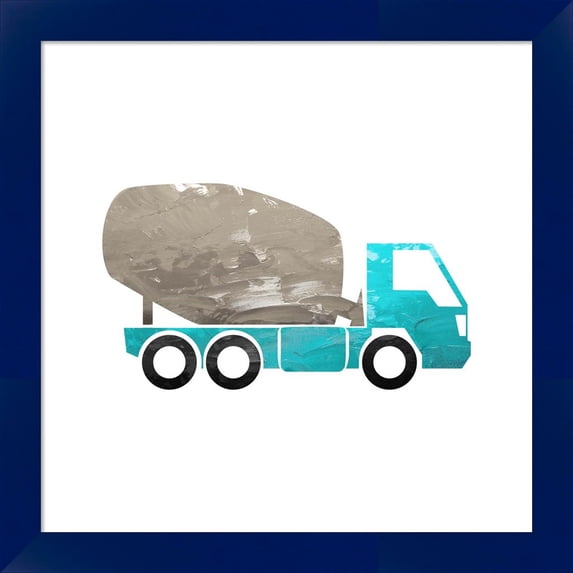 Great Art Now Truck With Paint Texture - Part IV by Color Me Happy, Framed Wall Art, 14W x 14H